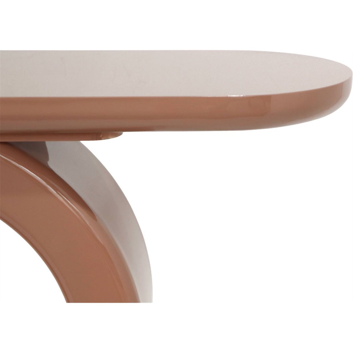 Console design aux lignes arquées mocha mousse, RECOLLECTION