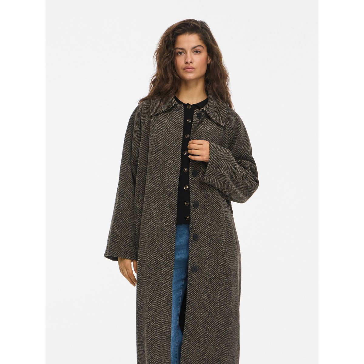 Manteau marron - chocolate brown1, NOISY MAY
