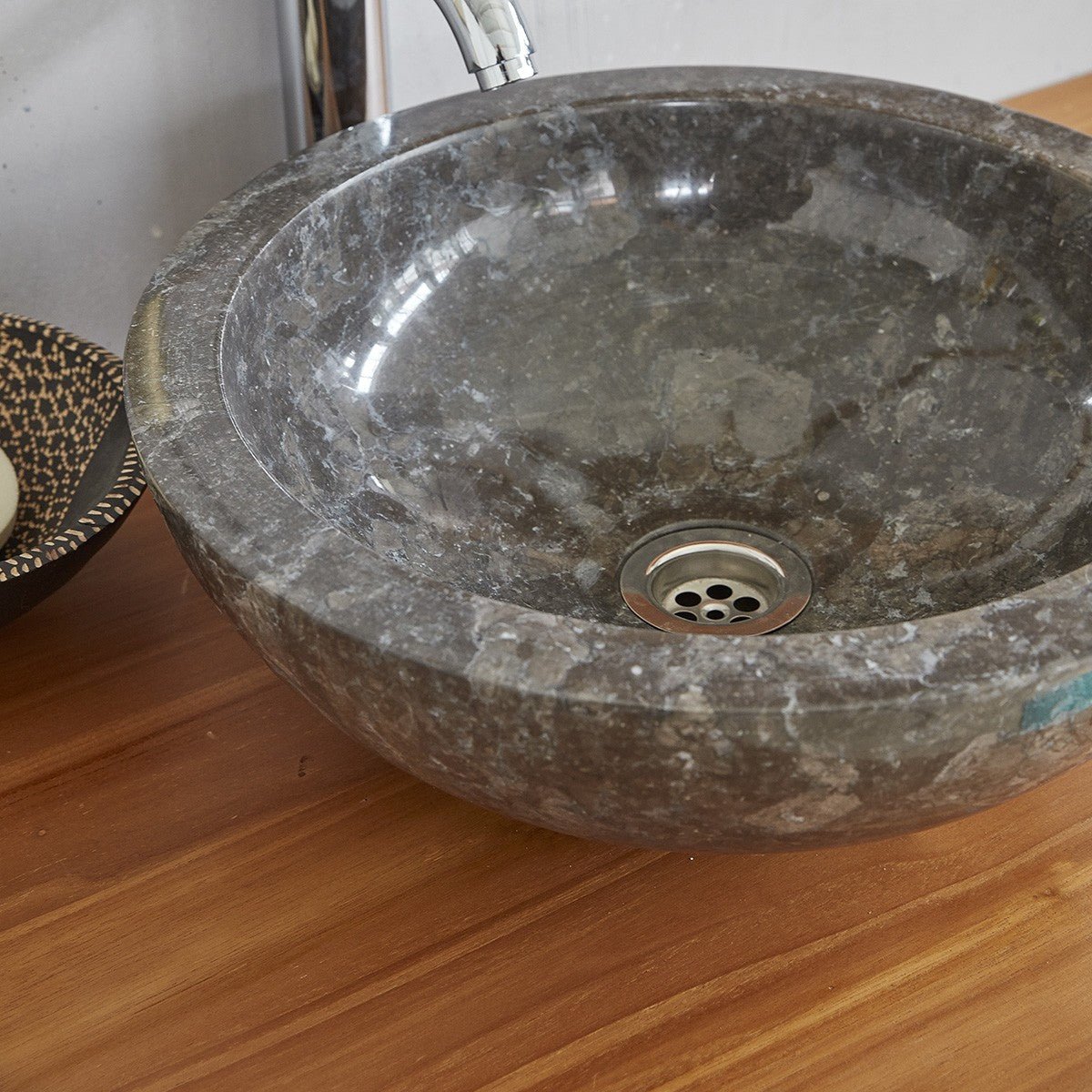 Meuble de salle de bain en teck massif 120 cm RIO naturel, BERAH GETAH