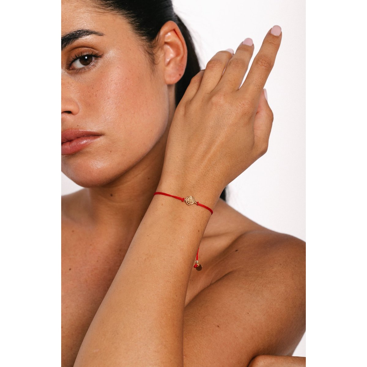 Bracelet cordon Rosa - Rouge saphir rouge, YAY PARIS