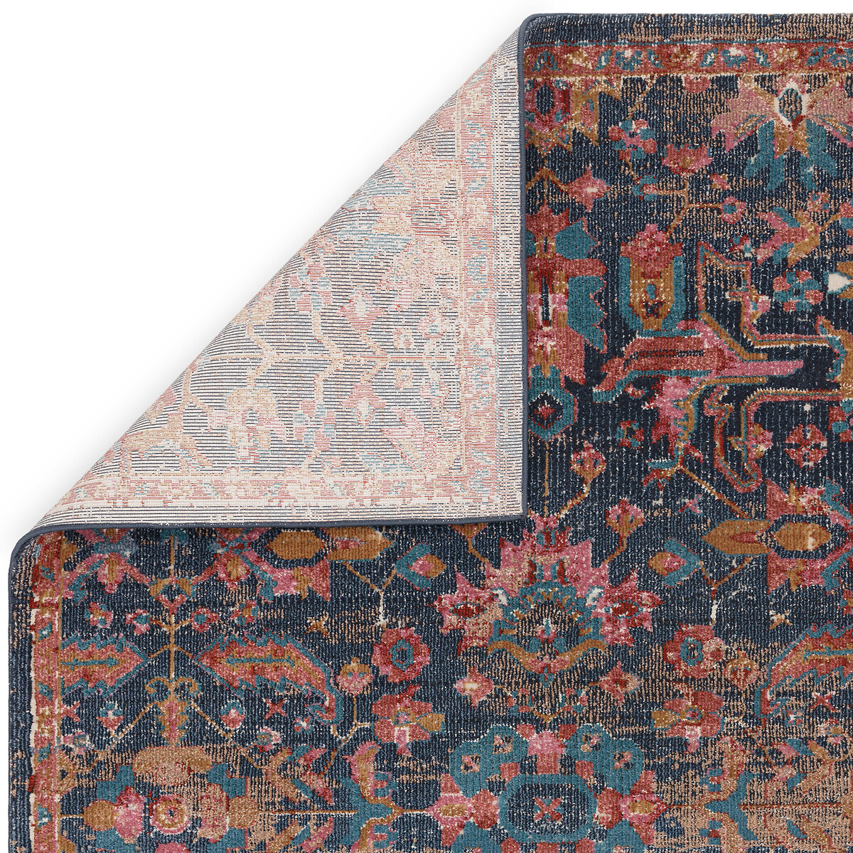 Antique Jewel Tone Persian Style Rug blue, ÉDITÉ
