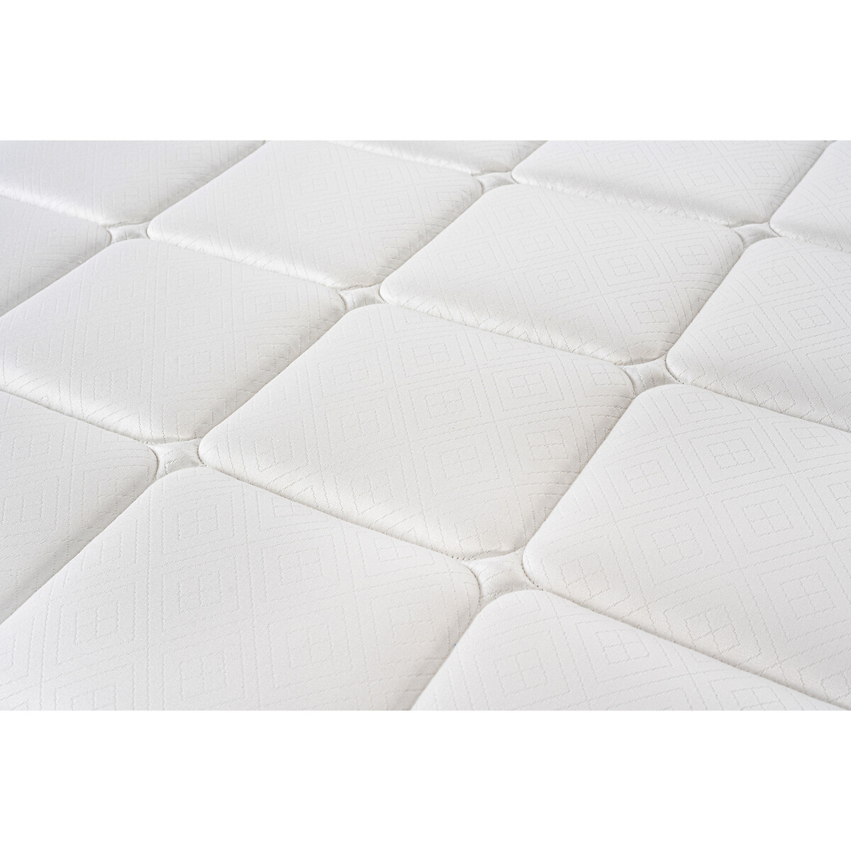 Matras 651, pocketveren, stevig Escapade wit/muisgrijs, EPEDA