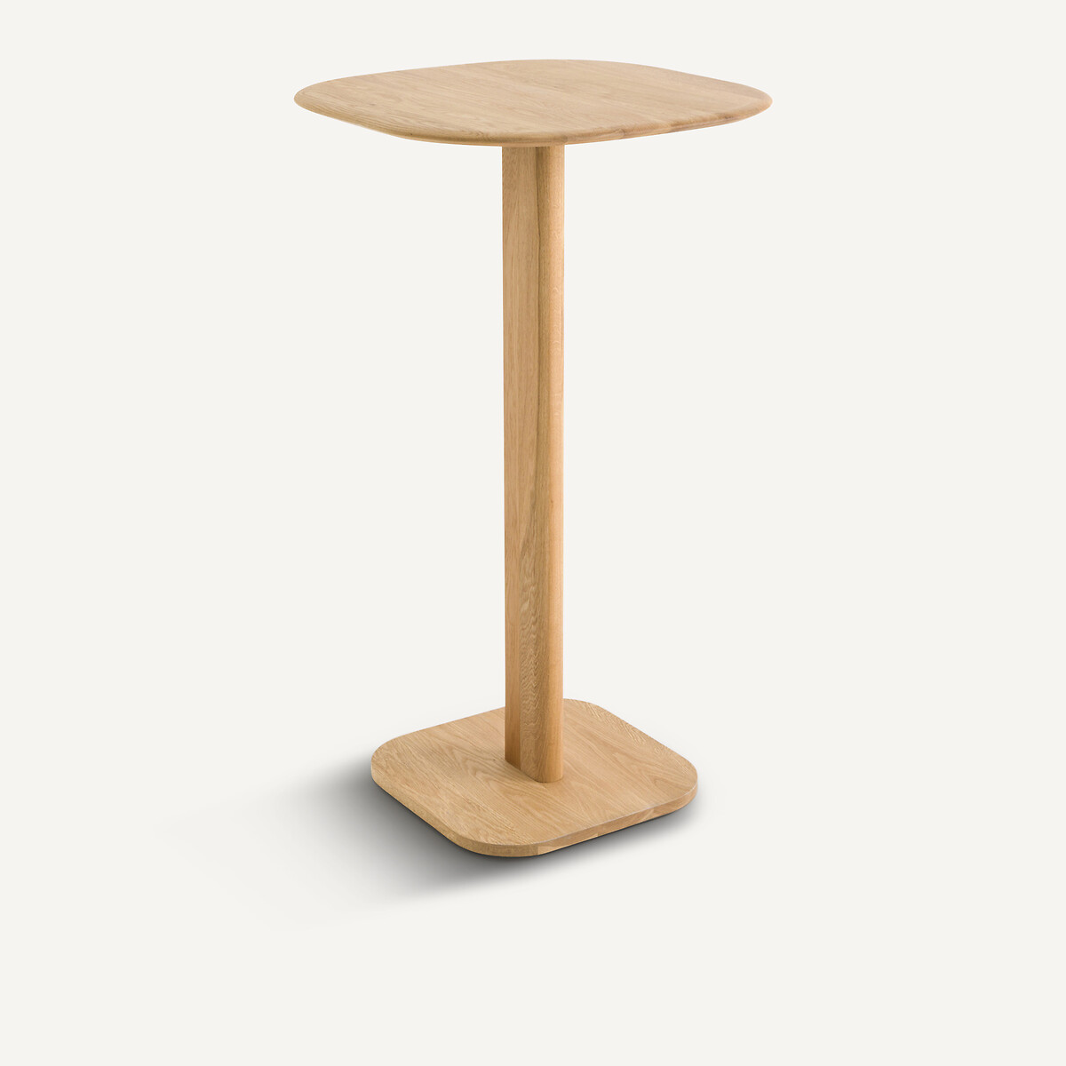 Table bistrot haute, avec plateau en chêne massif, 2 couverts, MONCEAU chêne naturel, EMMANUEL GALLINA X AM.PM