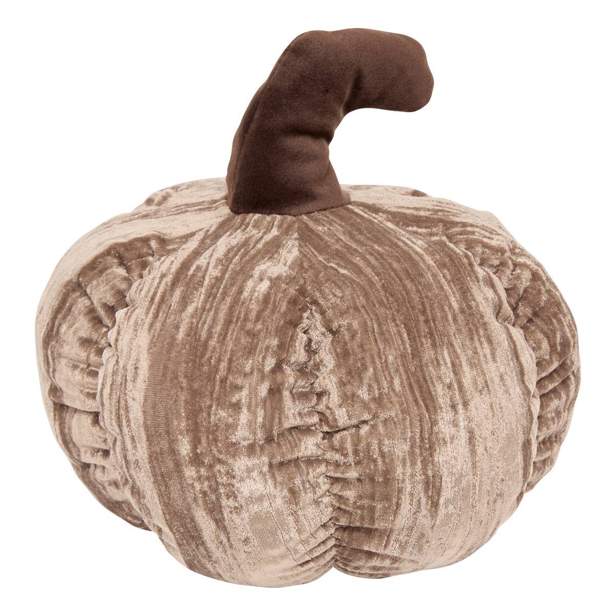 Coussin citrouille Automne rond 22x22cm modèle b, ATMOSPHERA