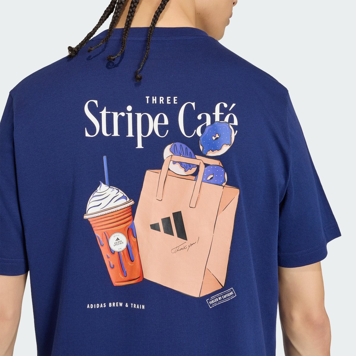 T-Shirt Graphique Coffee Cafe Donut Bag T-Shirt Graphique Coffee Cafe Donut Bag dark blue, ADIDAS SPORTSWEAR