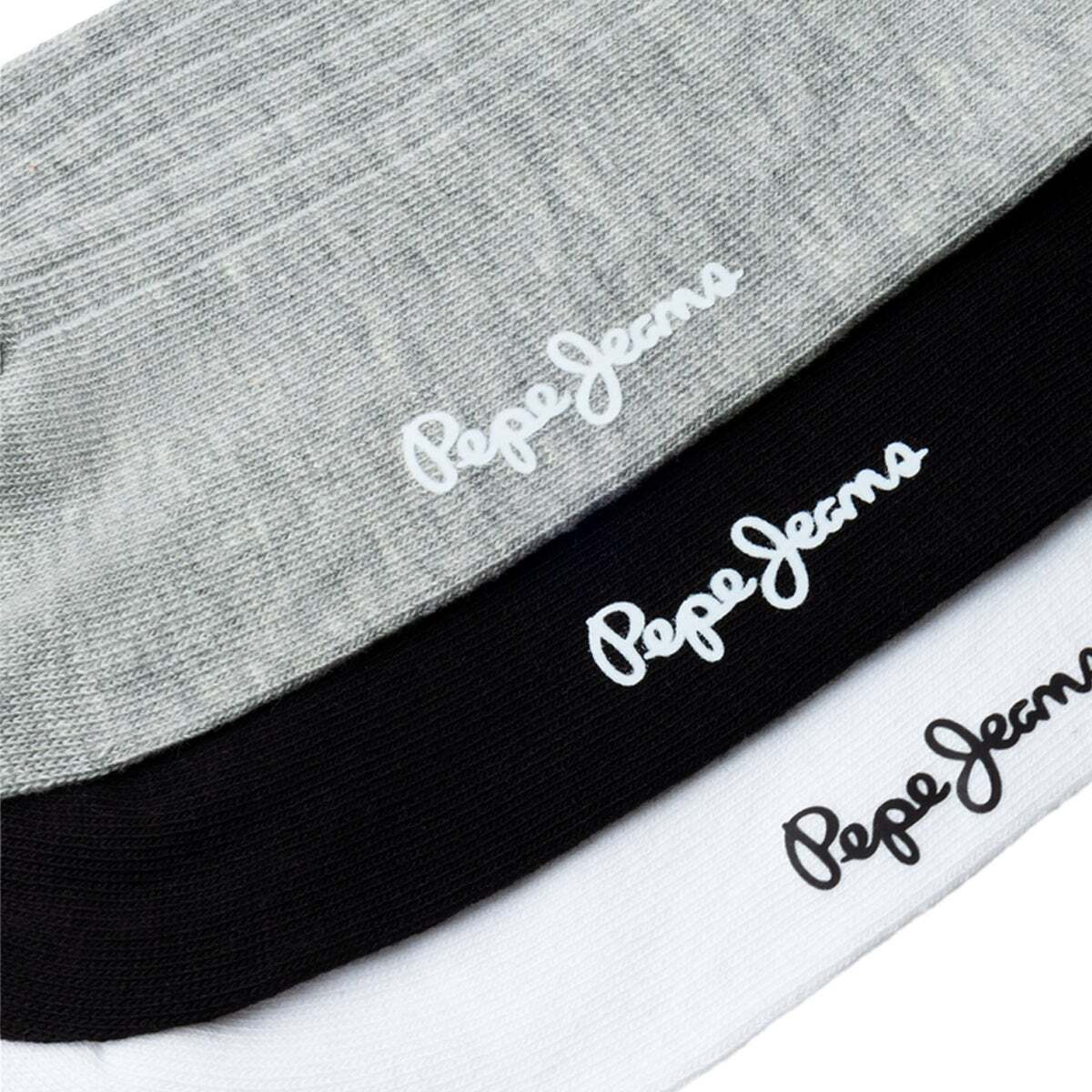 Lot De 3 Paires De Chaussettes Avec Bordures gris chine, PEPE JEANS