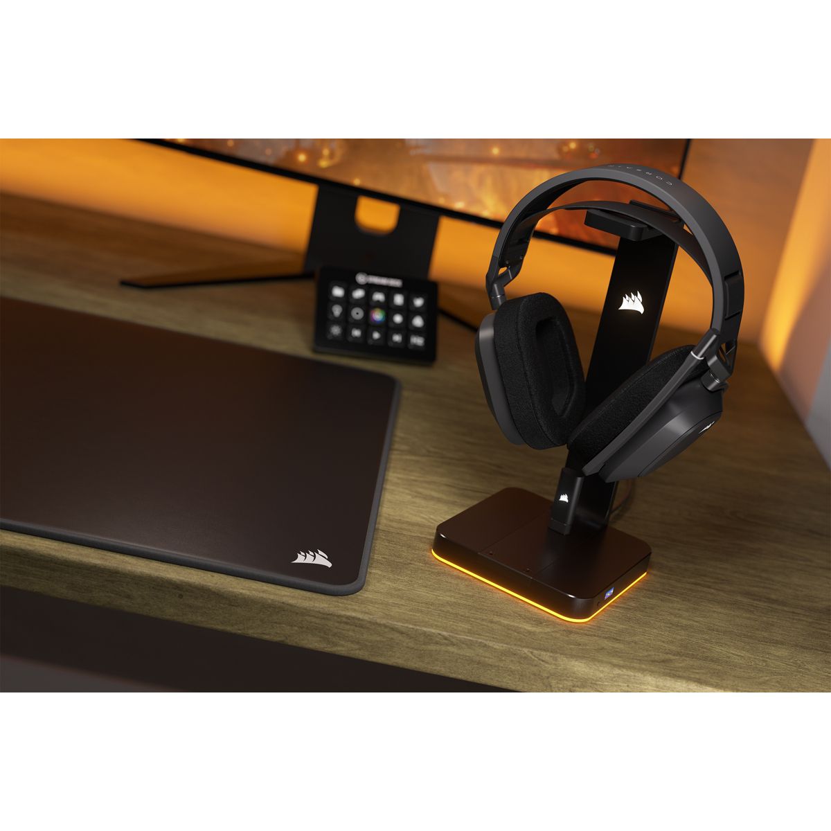 Casque gamer HS80 MAX Wireless Steel Gray couleur unique, CORSAIR