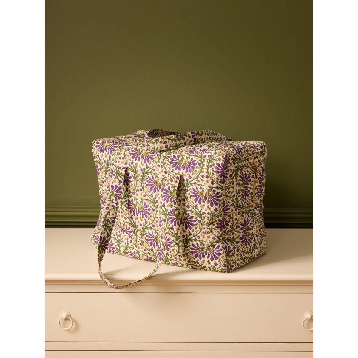 Sac week-end imprimé indien Mysore imprimé fleurs mysore, CYRILLUS