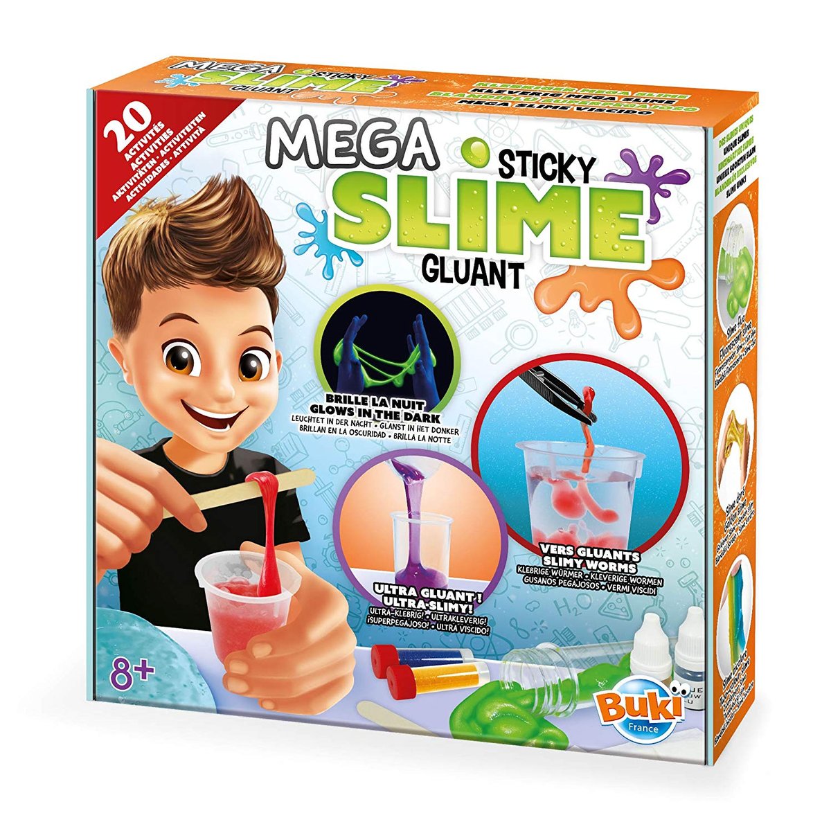 Mega Slime gluant vert, BUKI FRANCE