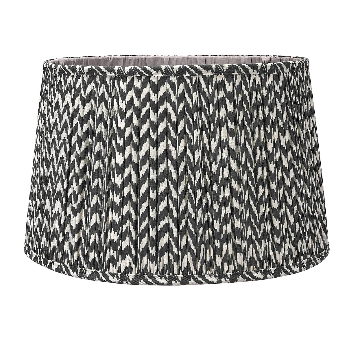 30cm Viejo Chevron Gathered Tapered Shade in Black black, SO'HOME