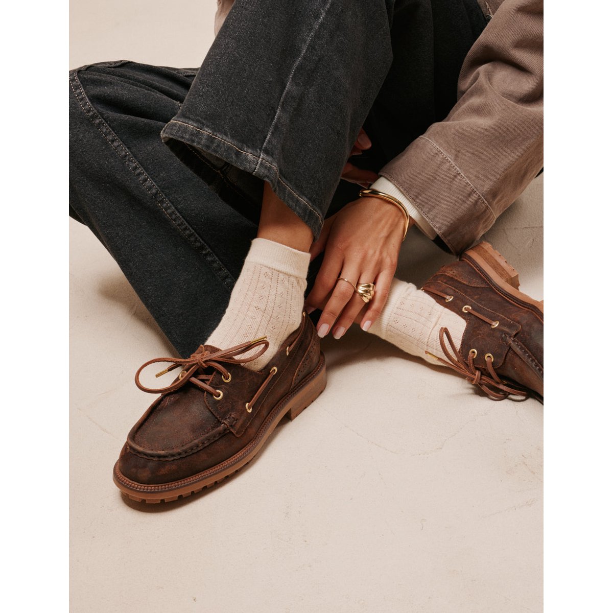 Derbies NIZA suède huilé marron, ODAJE