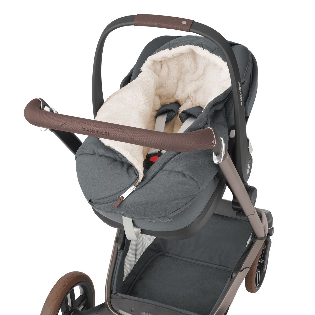 Chancelière bébé pour siège auto gris, MAXI COSI