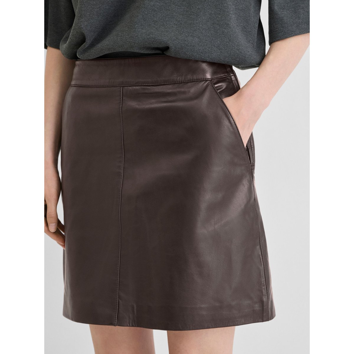 Mini-Jupe marron - coffee bean1, ROUGE EDIT