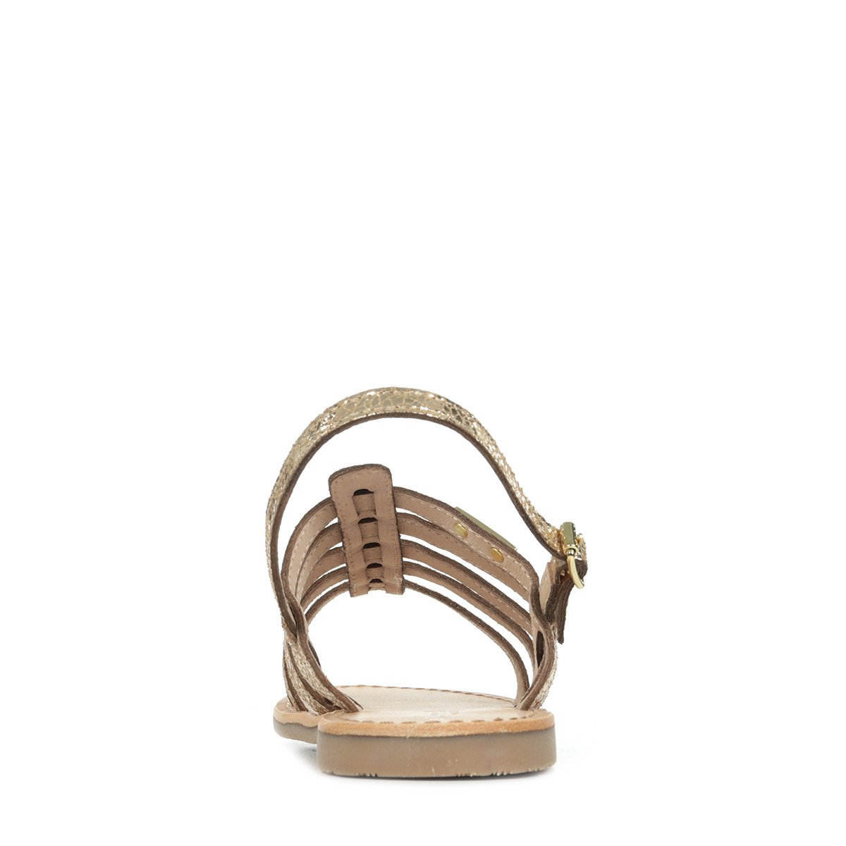 Sandales Cuir Les Tropeziennes Hikano or craquele, LES TROPEZIENNES PAR M.BELARBI