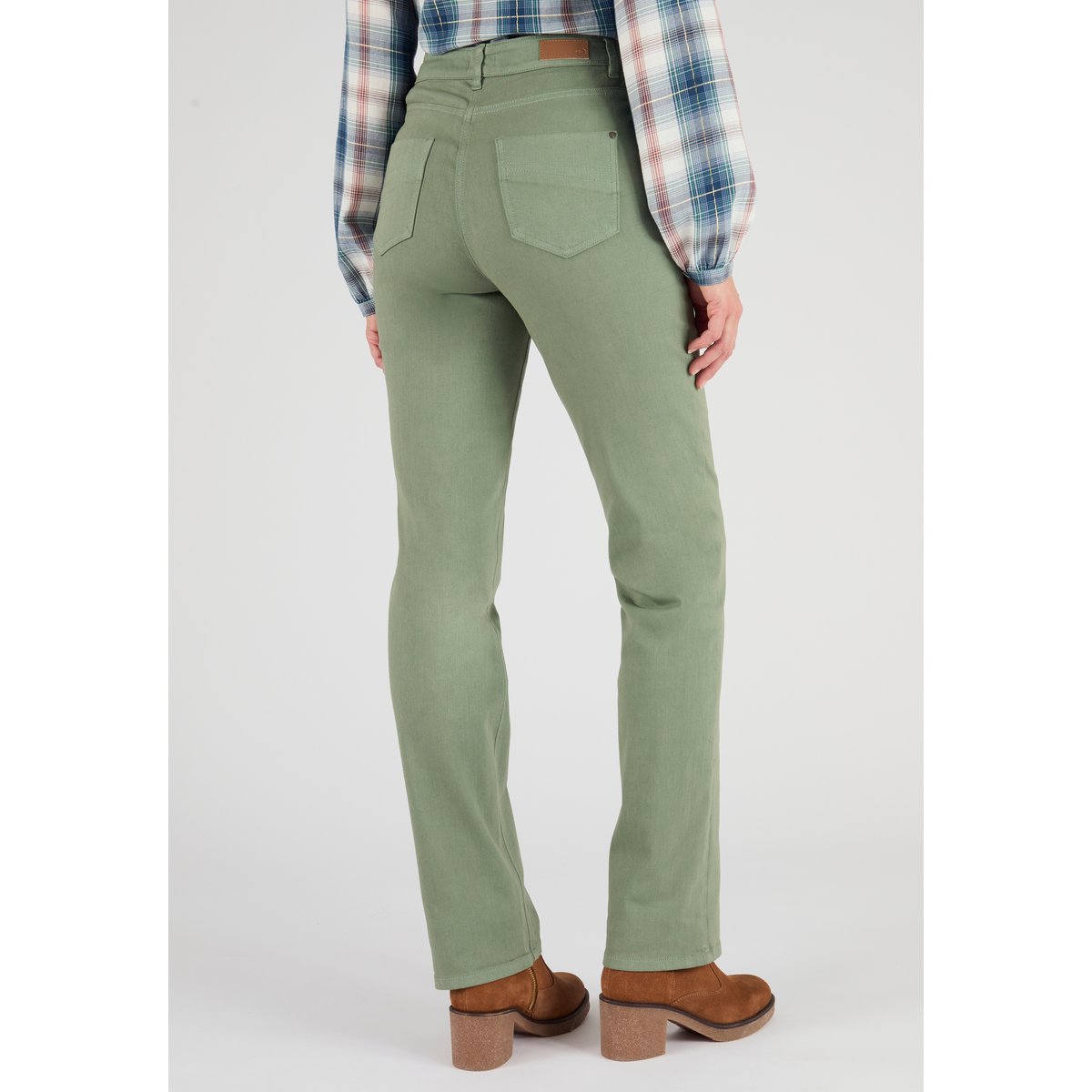 Jean coupe droite Perfect Fit - Petite vert, DAMART