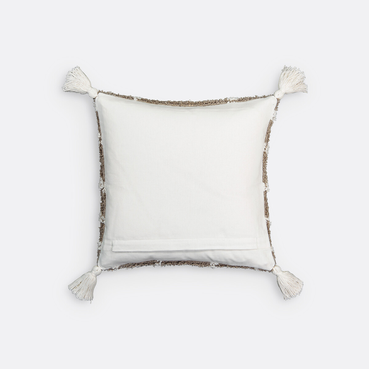 Housse de coussin coton tufté, Cali naturel/écru, LA REDOUTE INTERIEURS