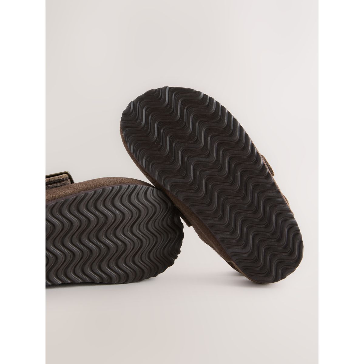 Sabots en cuir marron chocolat, NEXT