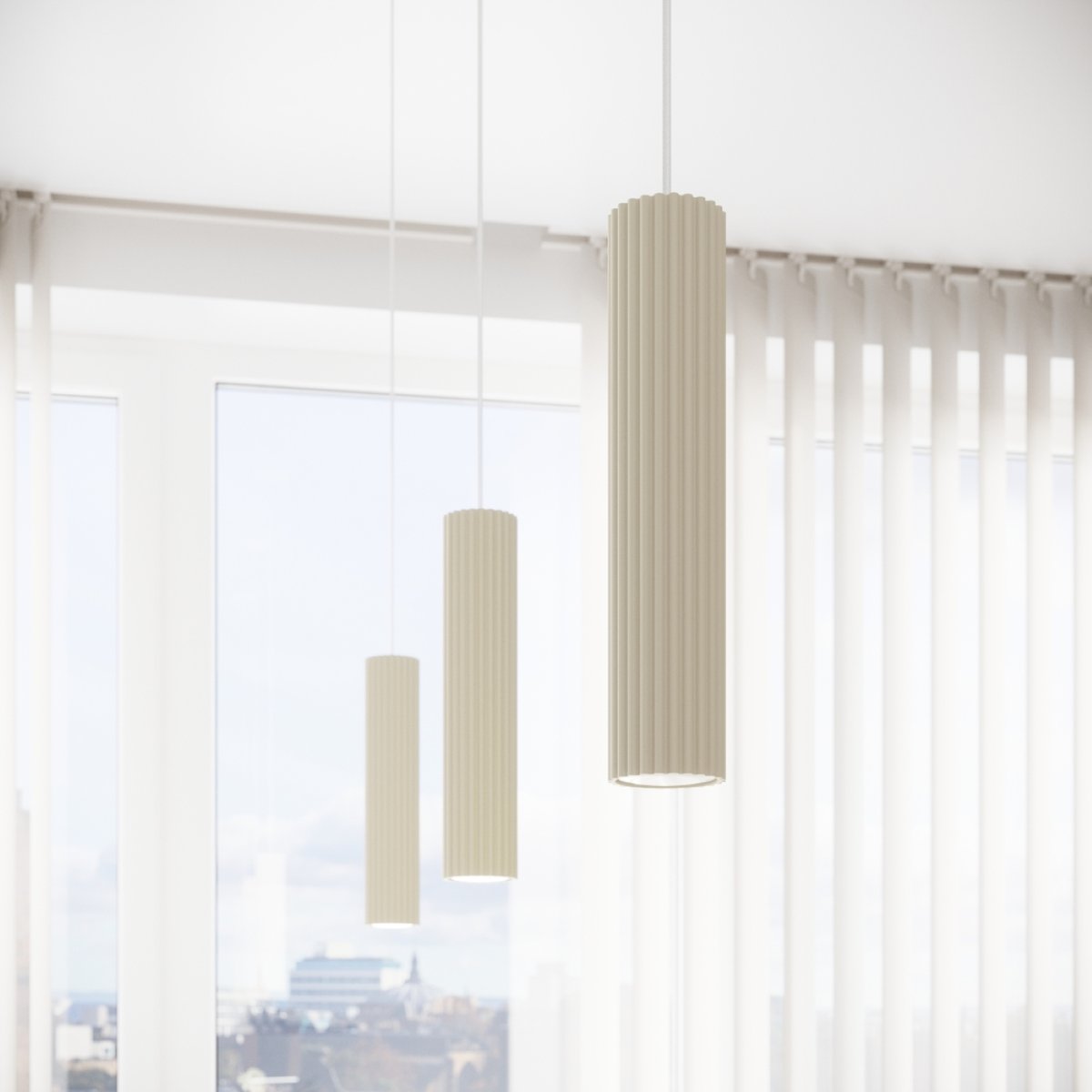 Lampe à poser Aluminium Beige GU10 1 Karbon beige, EDEN