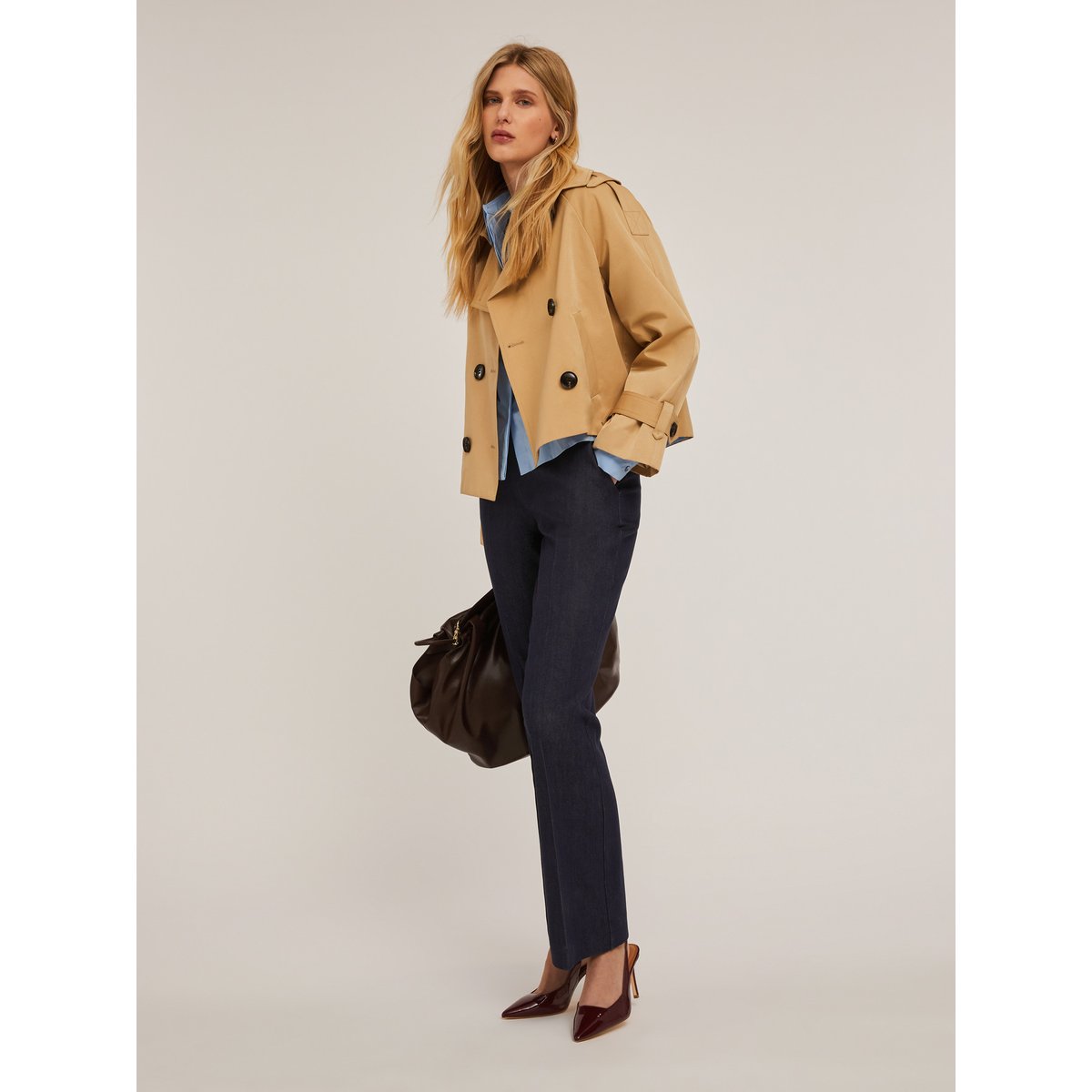 Jean flare taille haute bleu, MOTIVI