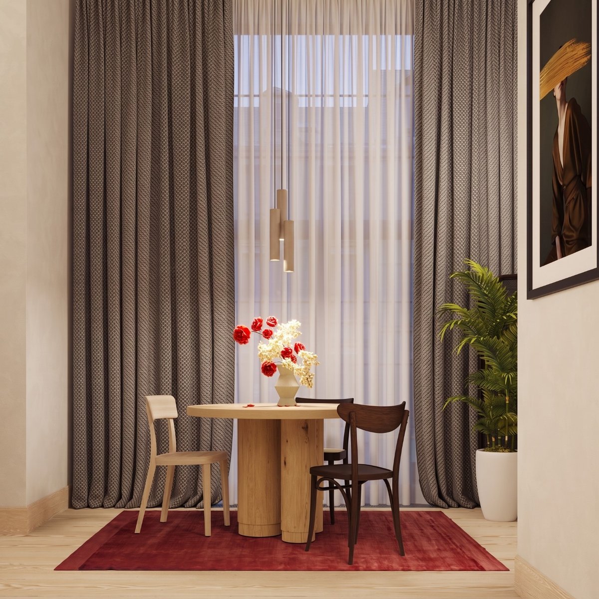 Applique murale Taupe GU10 2 Lagos taupe, EDEN