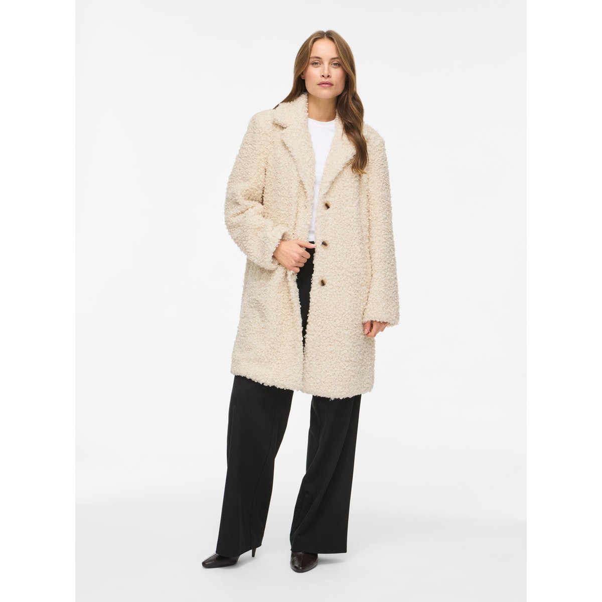 Manteau En Peluche birch, VILA