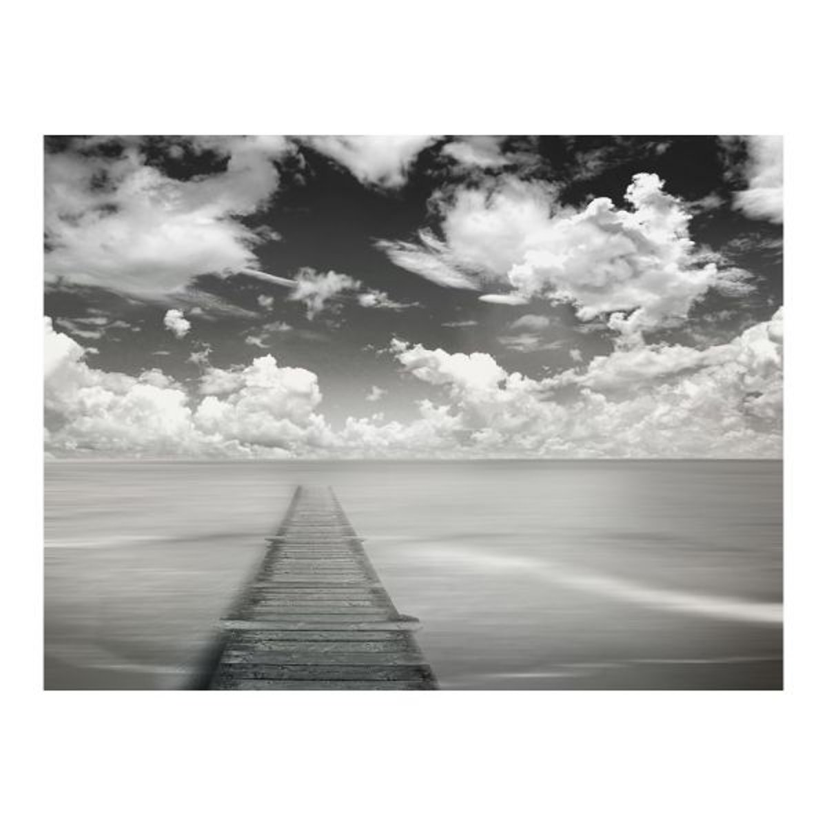 Papier peint intissé panoramique Paysage Road to freedom gris / argent, EDEN
