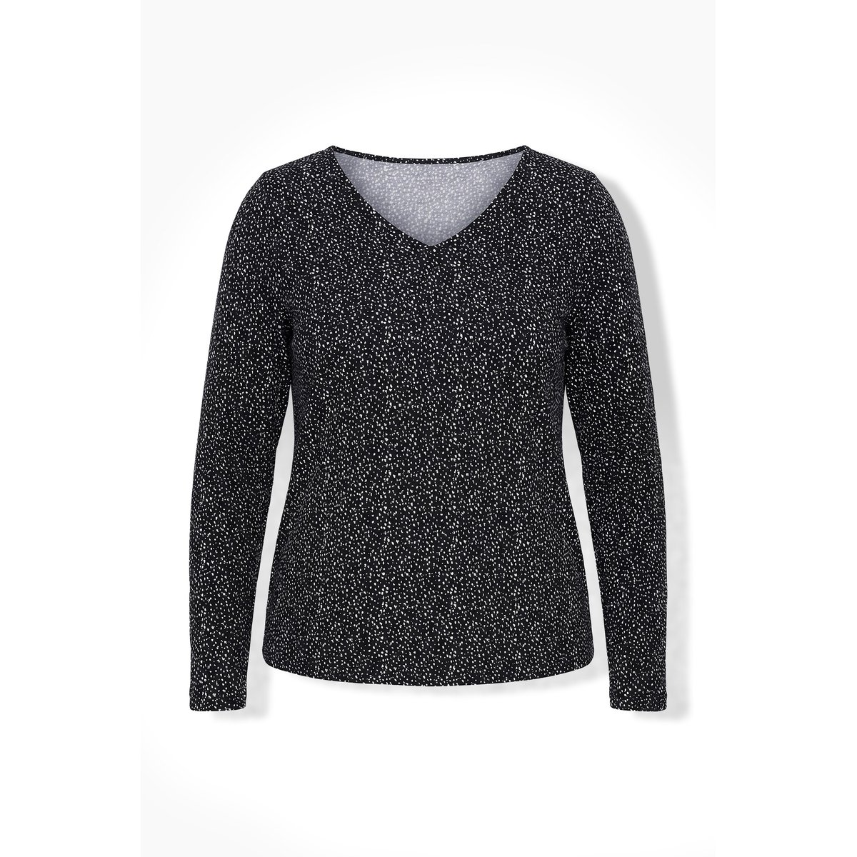 T-shirt à pois noir, ULLA POPKEN