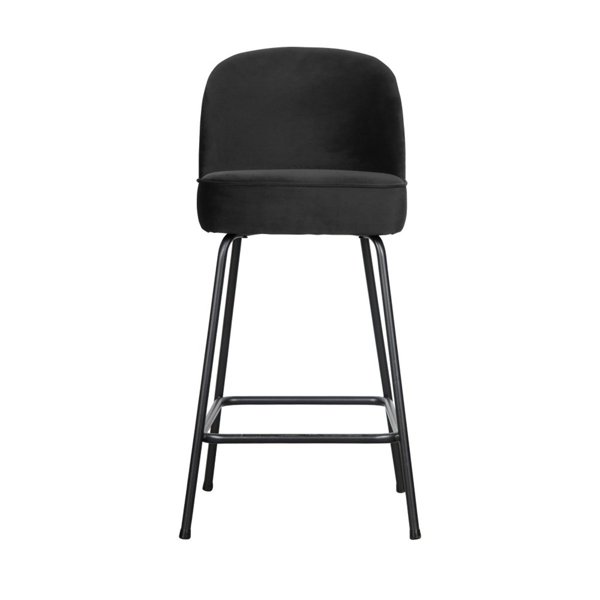 Tabouret de bar en velours H65cm - Vogue noir, BEPUREHOME