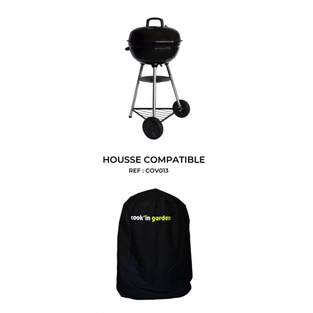 Barbecue Charbon, FUMOK noir, COOK IN GARDEN