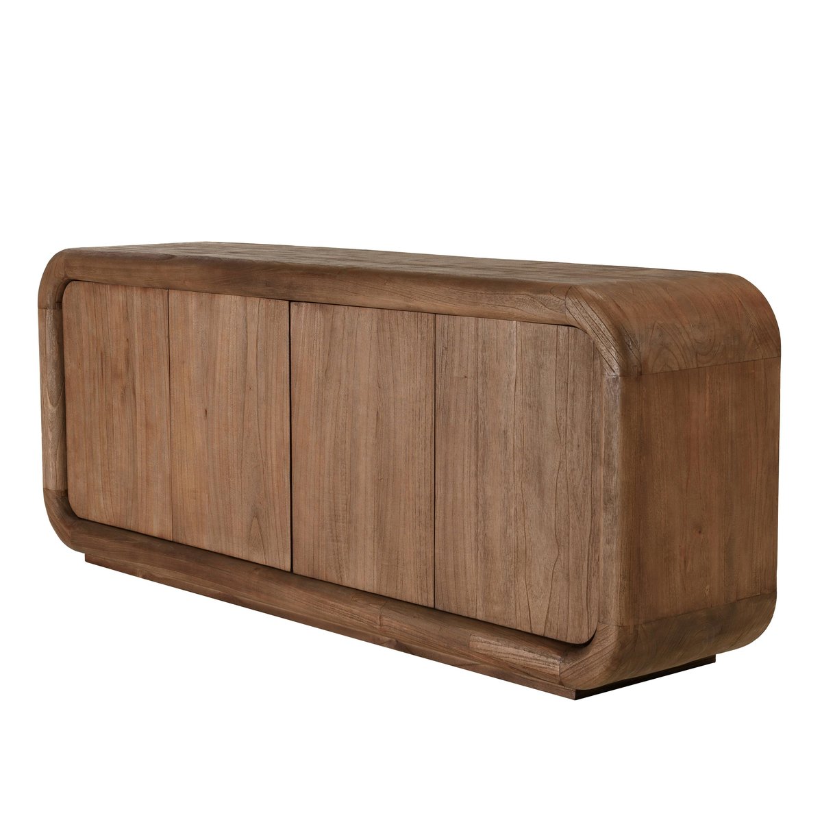 Buffet 4 portes en bois de mindi ARCUS bois naturel, PIER IMPORT