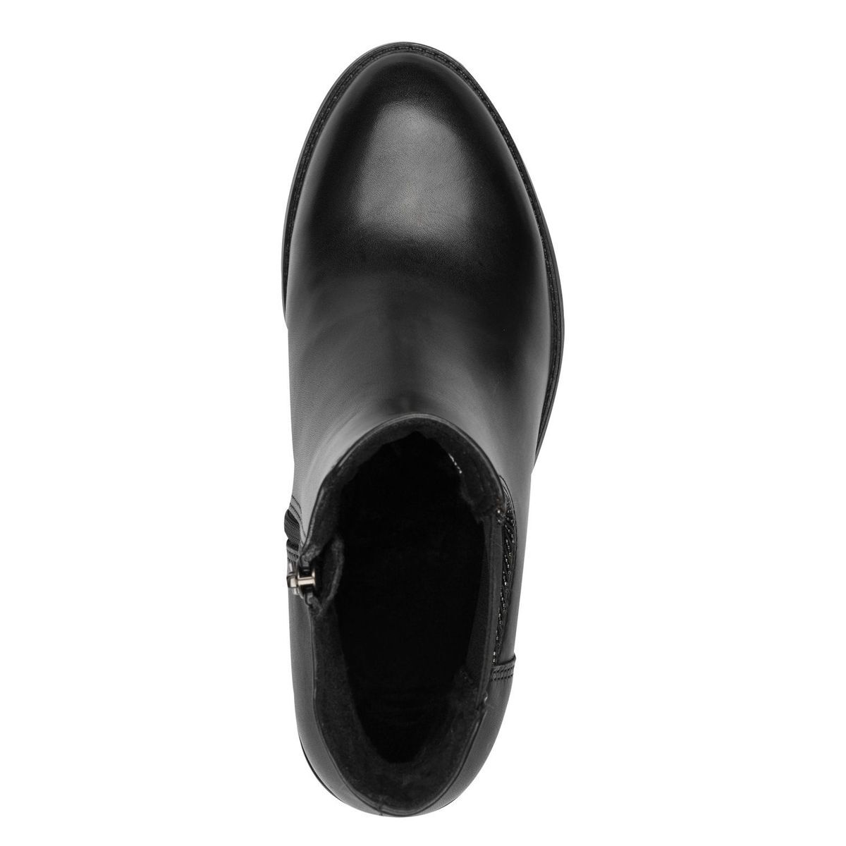 Bottine Chelsea en cuir noir nappa, MARCO TOZZI