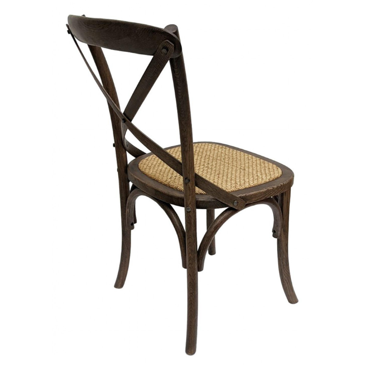 Chaise bistrot chêne foncé en bouleau - marron, INTERIOR'S