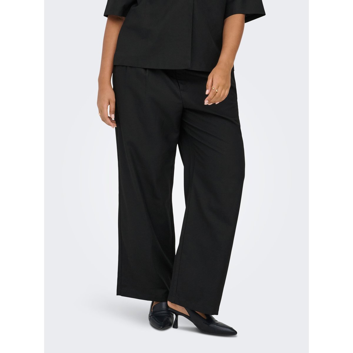 Pantalon noire - black, ONLY CARMAKOMA