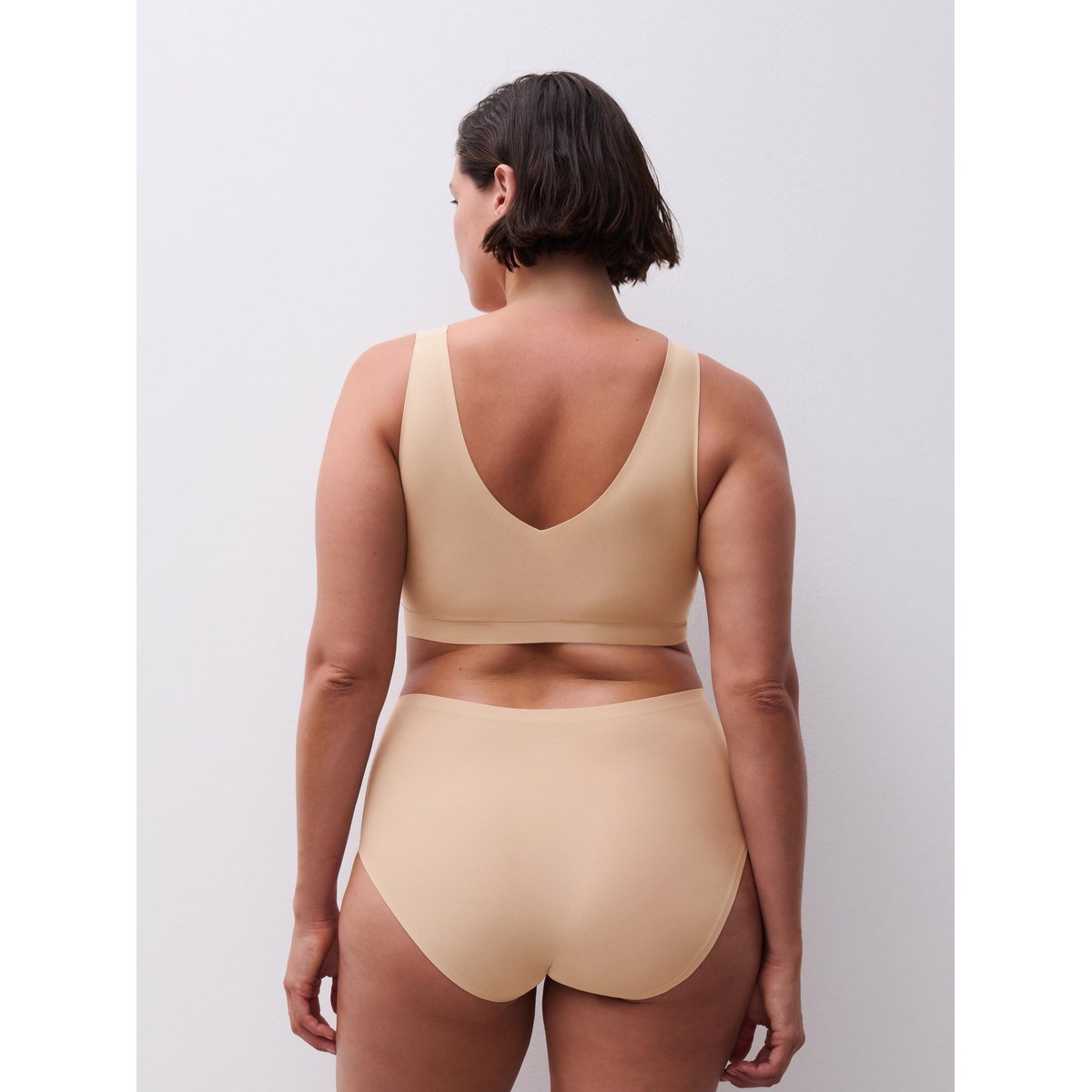 Culotte taille haute +size SOFTSTRETCH nude, CHANTELLE
