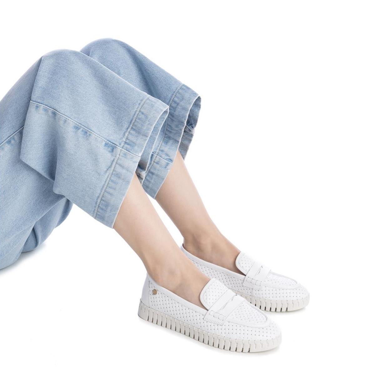 Chaussure Mocassin Plaine Décontractée blanc, CARMELA