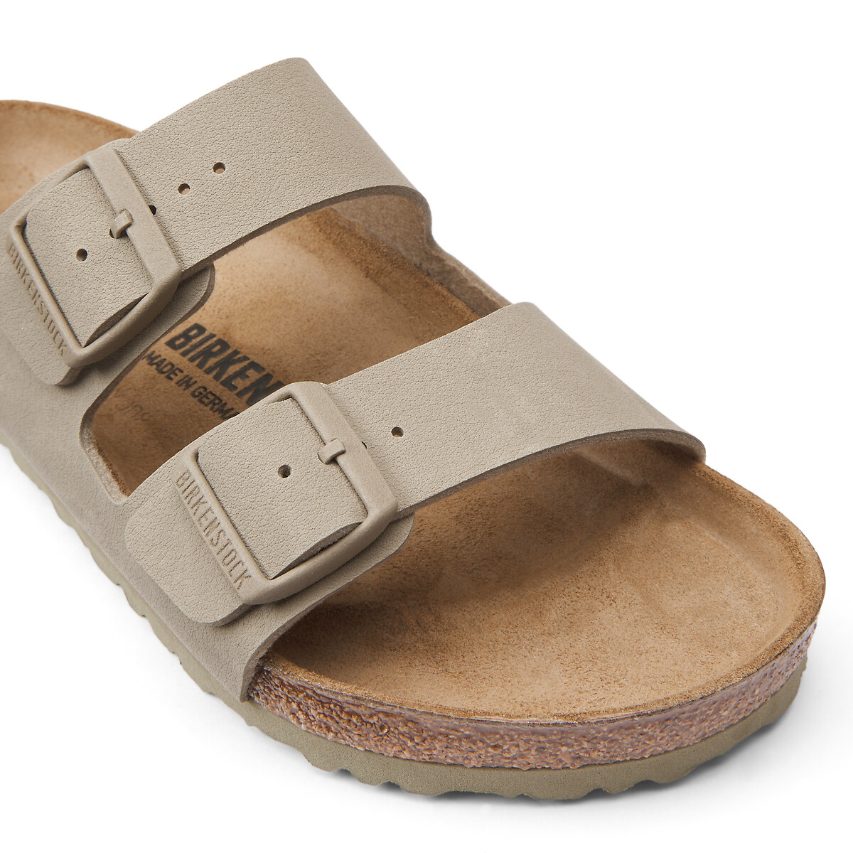 Doppel-Riemchen-Pantoletten Arizona khaki, BIRKENSTOCK