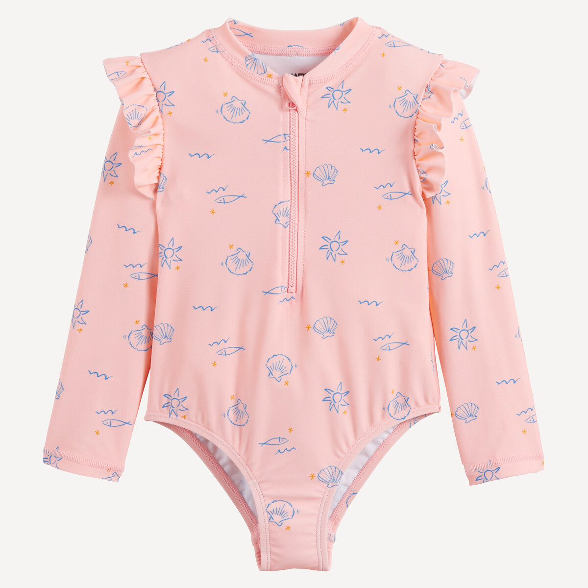 Badpak, schelpenprint roze, LA REDOUTE COLLECTIONS