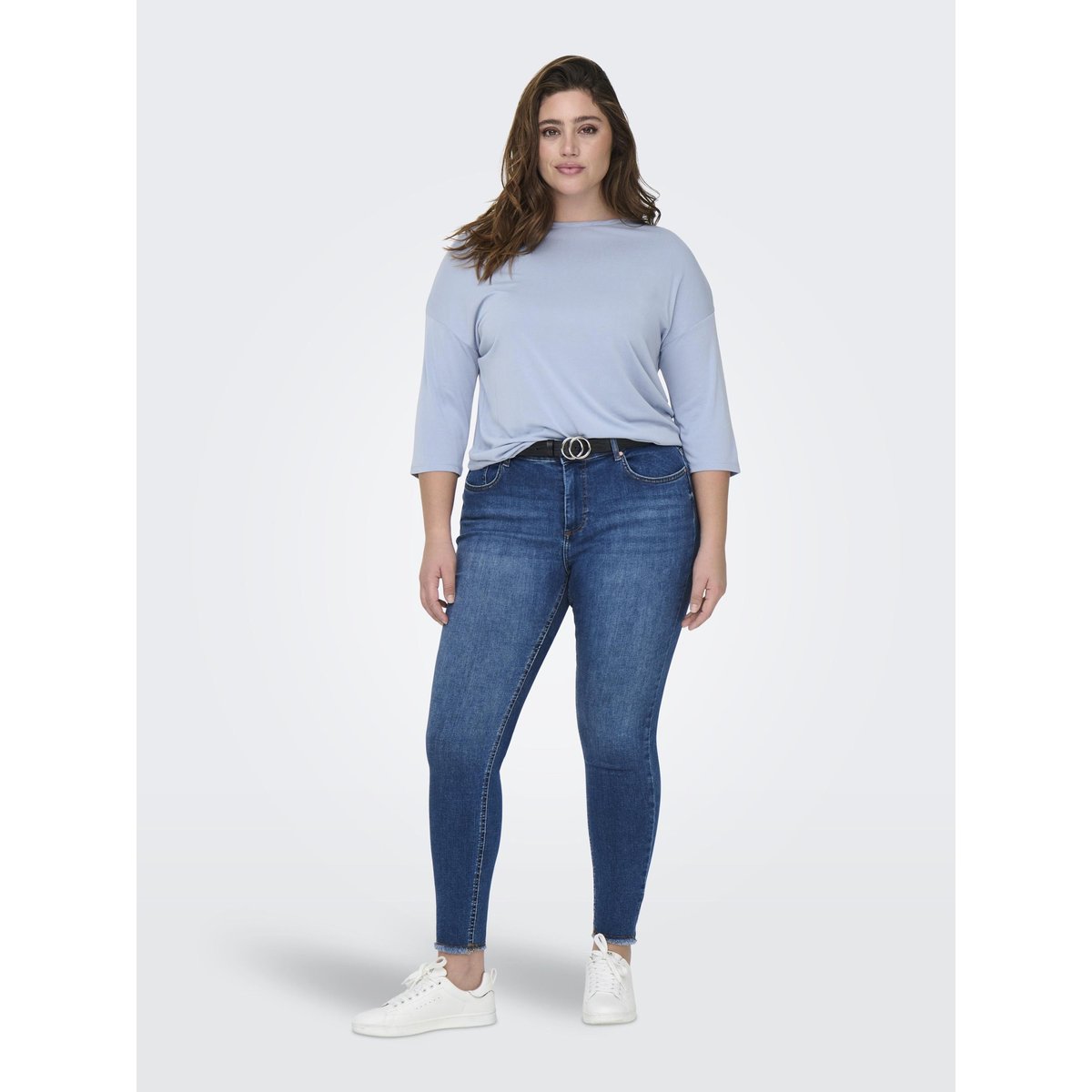 Top bleue - soft chambray 1, ONLY CARMAKOMA