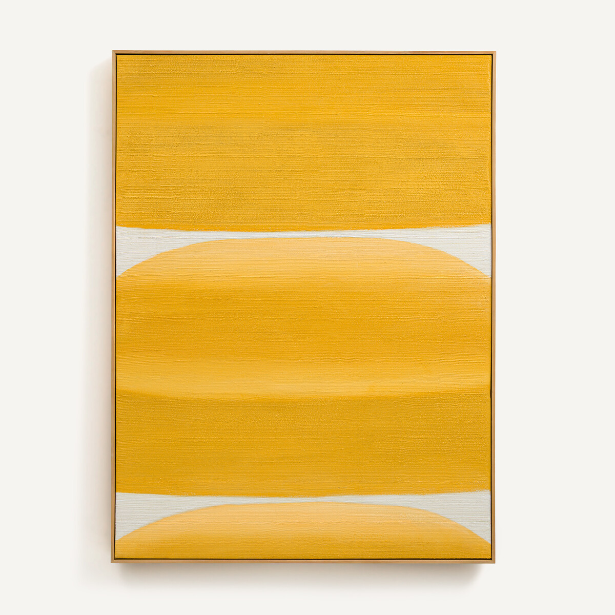 Tableau peint à la main, Horiz jaune, AM.PM