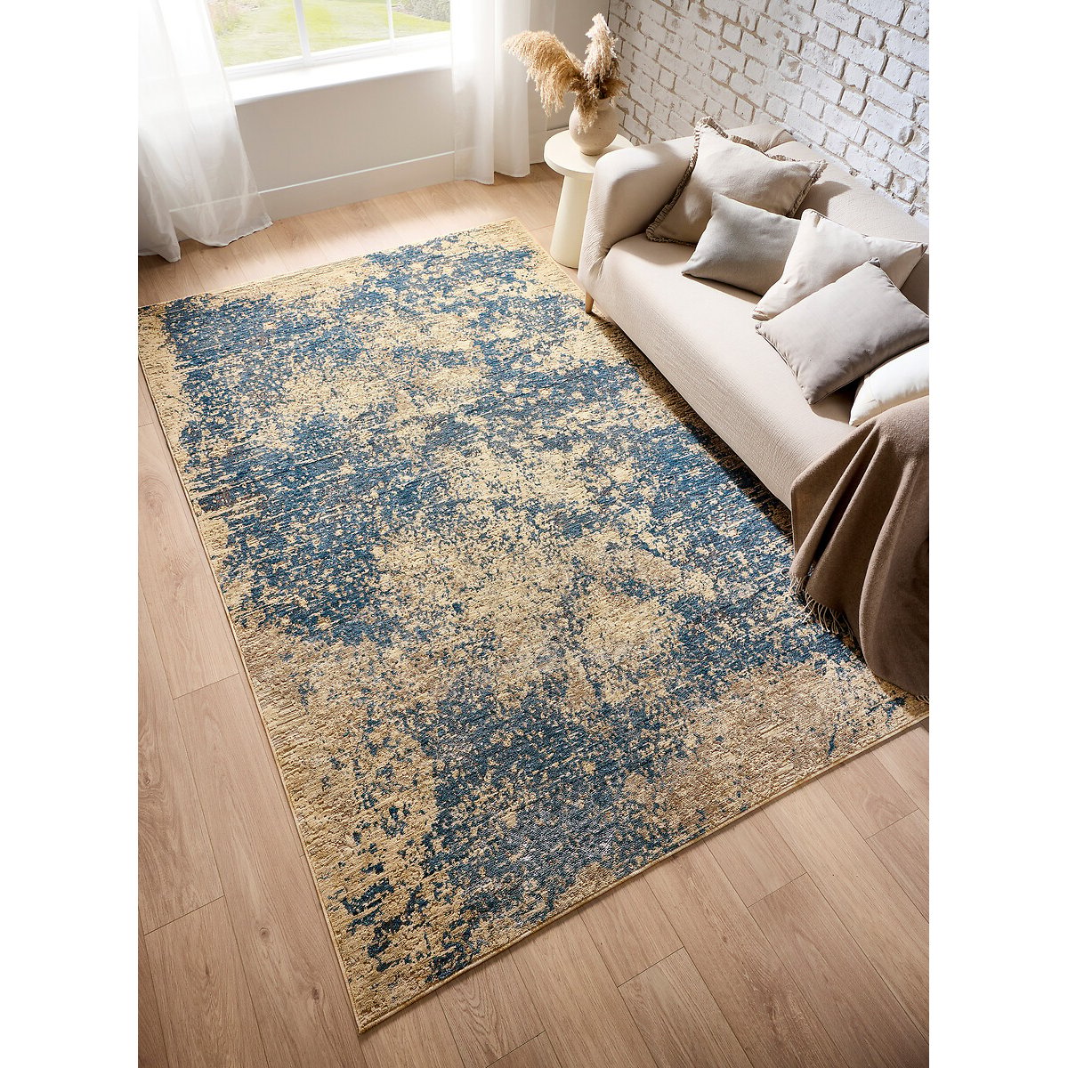 Oren Textured Rug blue, ORIGIN