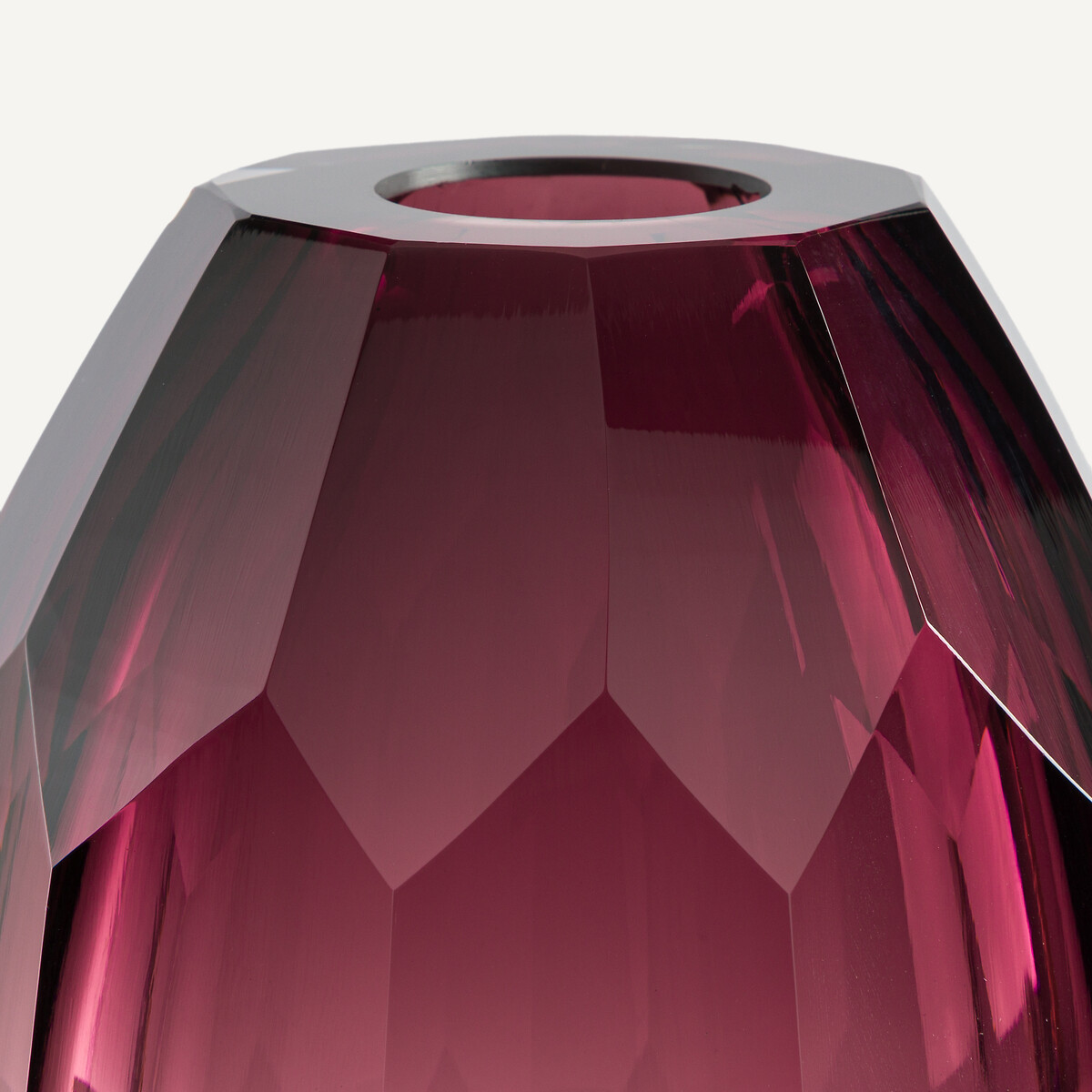 Vase en verre épais bourgogne, Veneto bourgogne, AM.PM