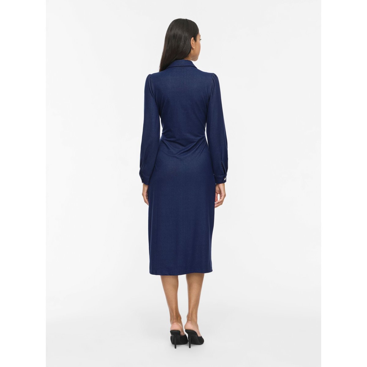 Robe Mi-Longue dark blue denim, VILA