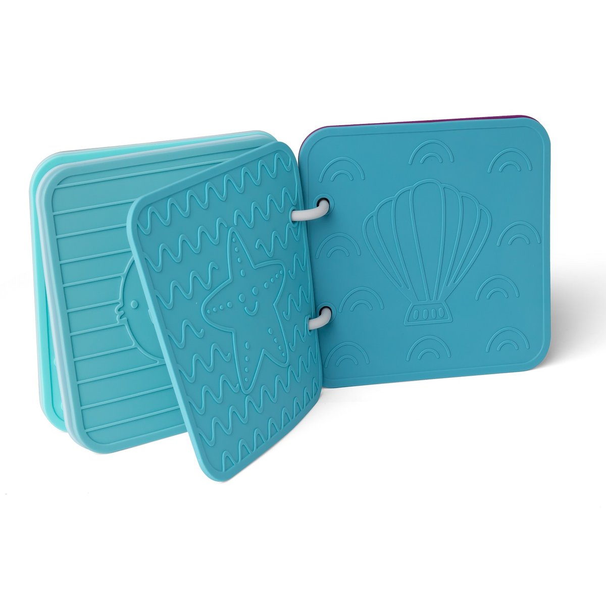 Livre de bain en silicone bleu, LITTLE L
