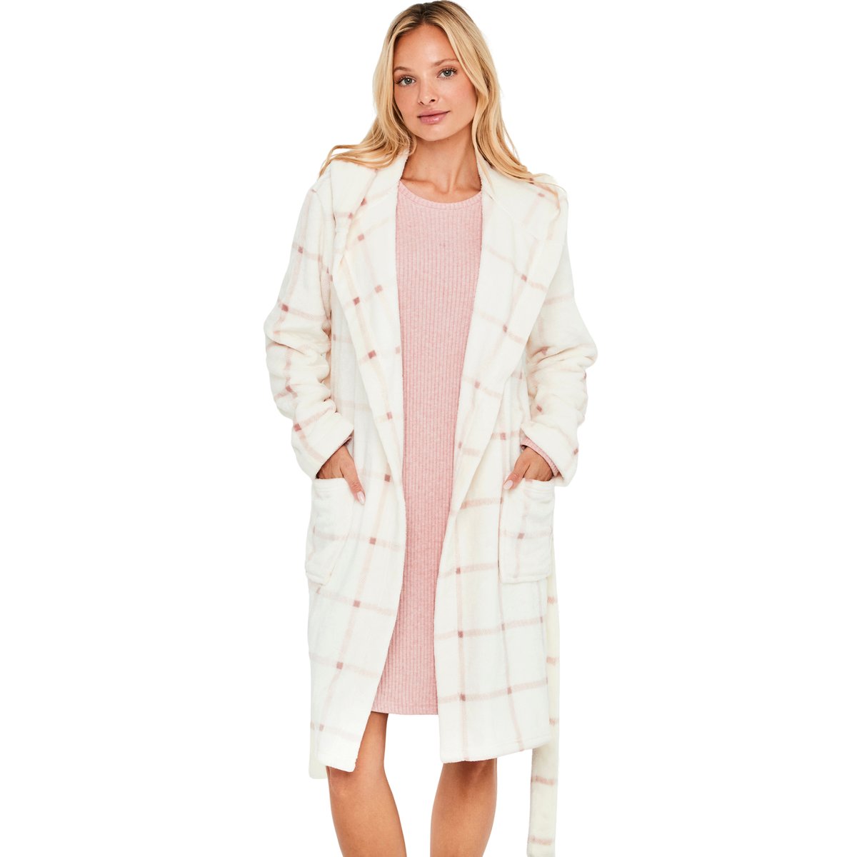 Robe de chambre à capuche PC2 ivoire, SELMARK