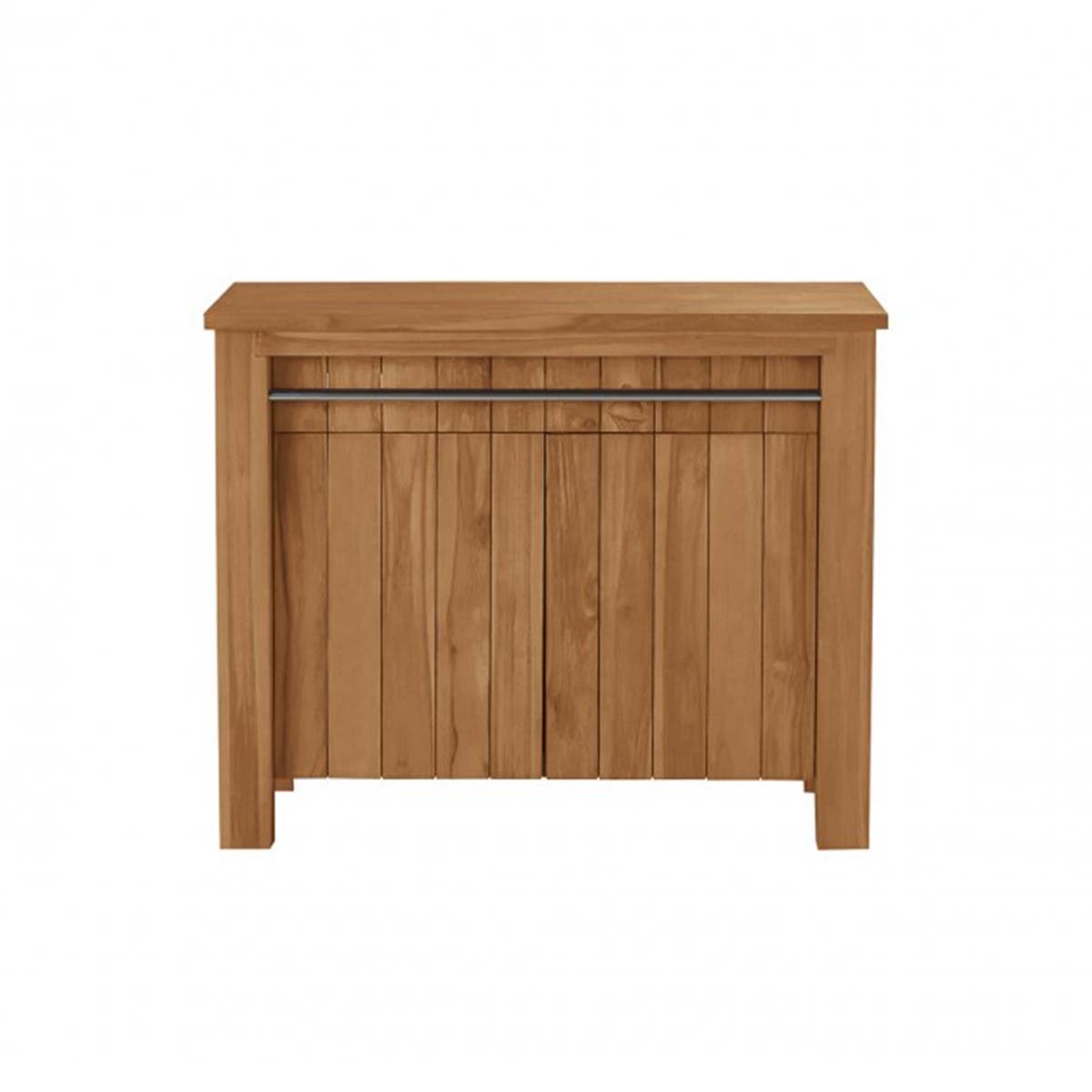 Meuble de salle de bain en teck massif 102 cm  PORTO naturel, BERAH GETAH