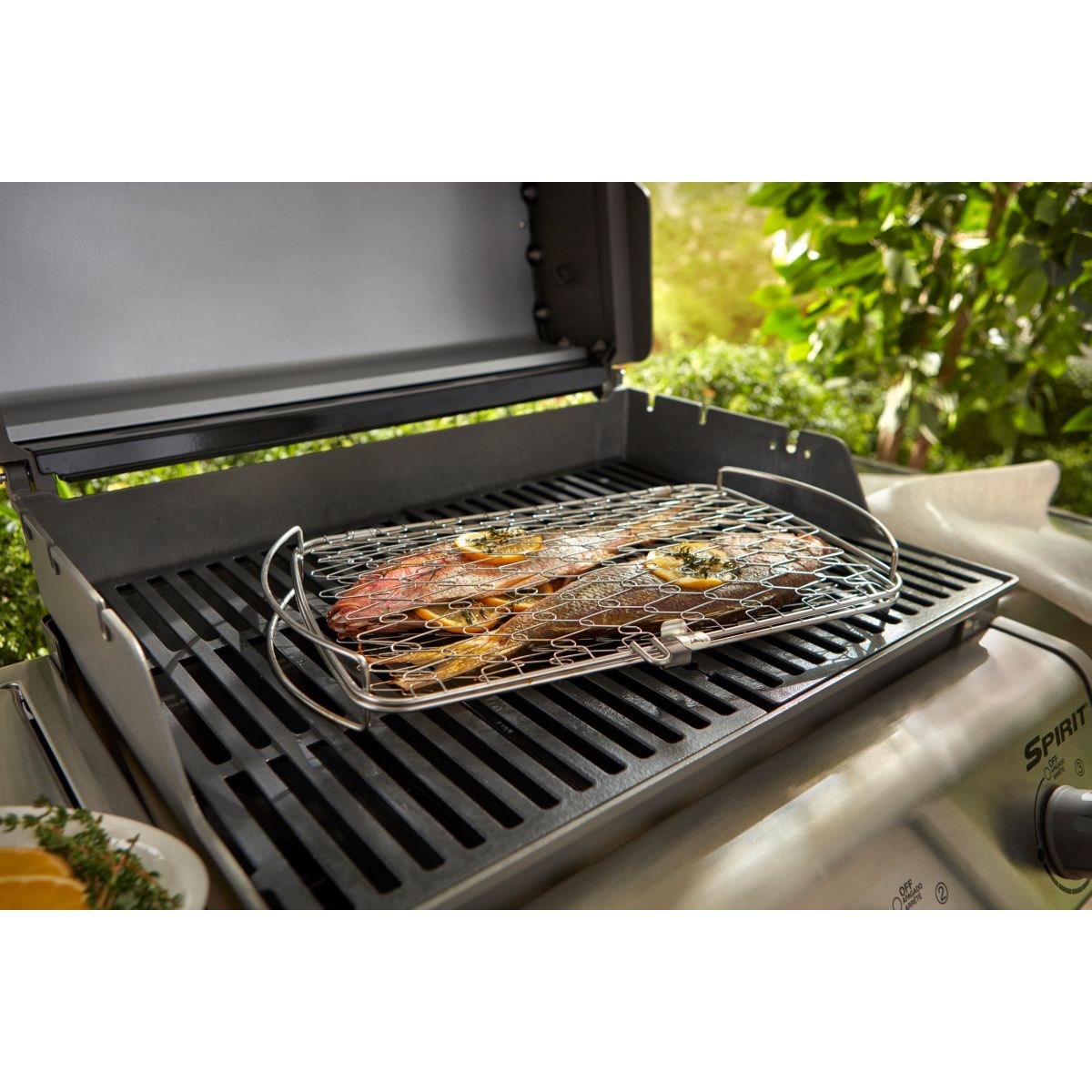 Panier de cuisson Panier à poisson Gd modèle argent, WEBER