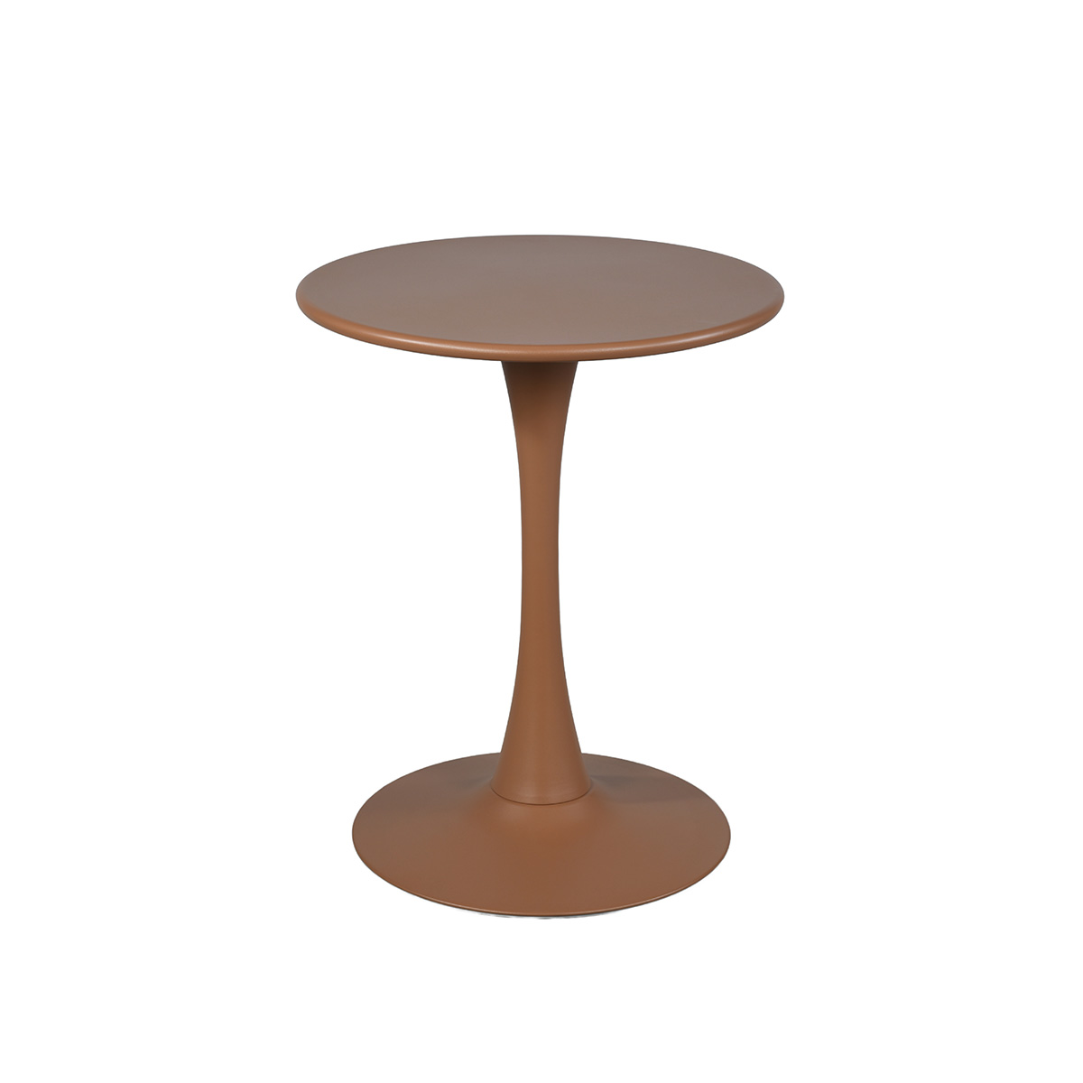 Table ronde de jardin en acier Terracotta PALOMA terracotta, WILSA GARDEN