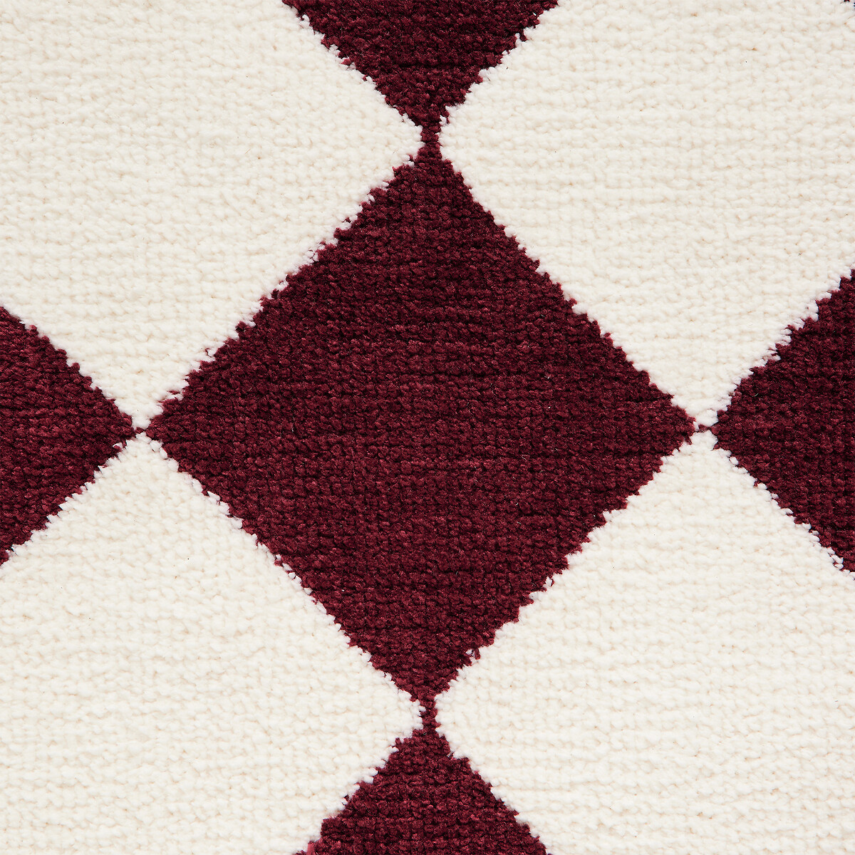 Tapis, motif losanges, BLOVA bordeaux, LA REDOUTE INTERIEURS