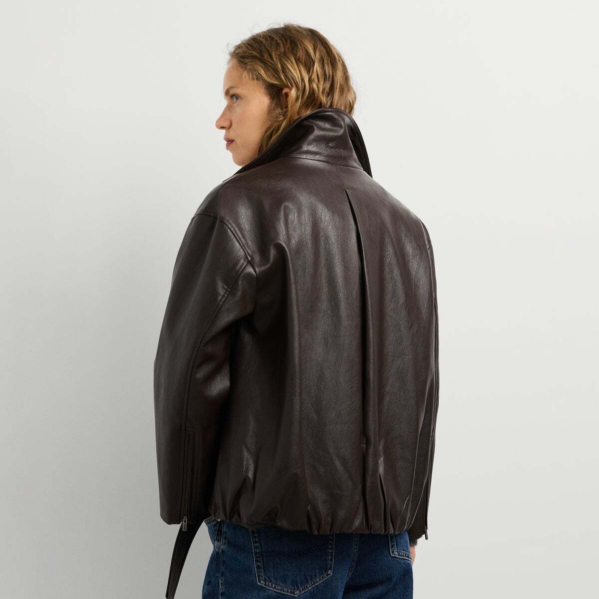 Veste Effet Cuir brun de trail, PEPE JEANS