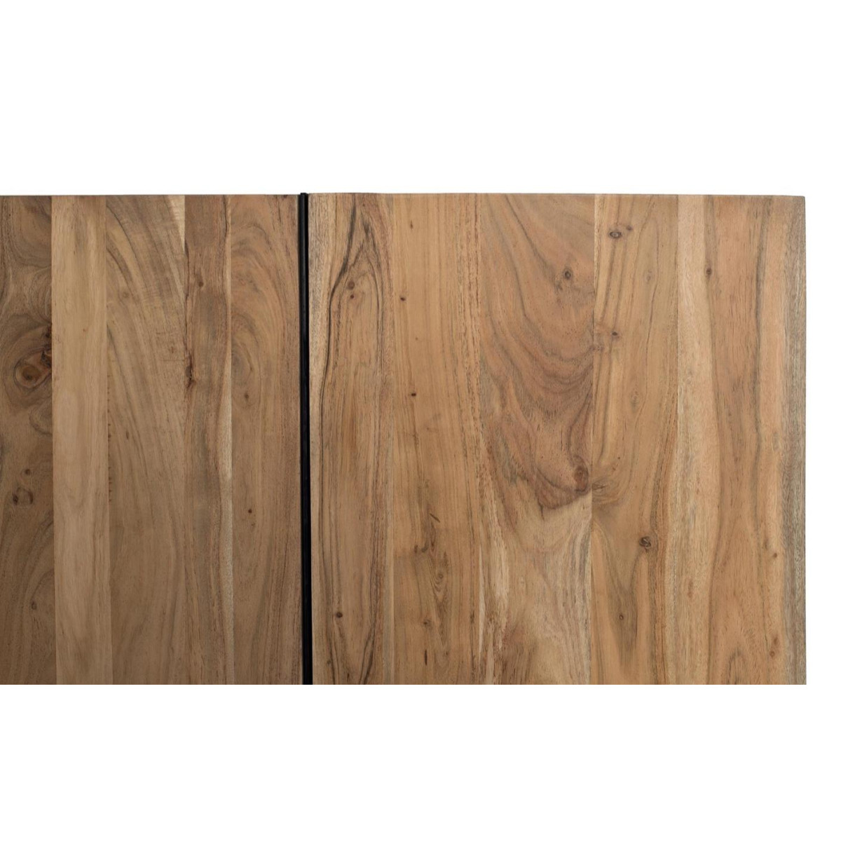 Bahut 4 portes Bois Marron marron, DECORATION D’AUTREFOIS